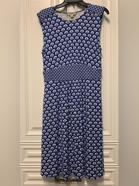 Pretty Blue & White Boden Dress